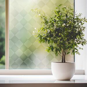Átlátszó ablakfólia négyzetek - szélesség 122 cm