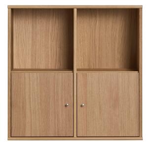 Natúr színű függő könyvespolc tölgyfa dekorral 70x70 cm Mistral – Hammel Furniture