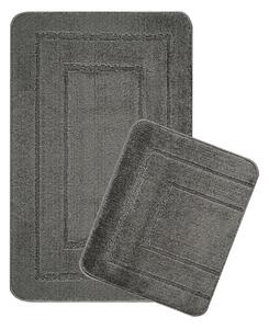Antracitszürke fürdőszobai kilépő szett 2 db-os 50x80 cm Cerceve – Foutastic