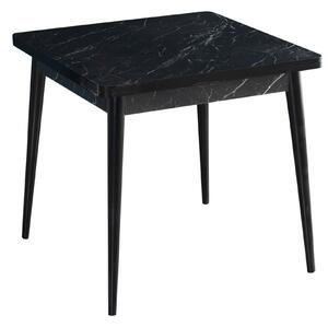 Hanah Home Flora Bendir étkezőasztal - fekete, fehér