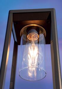 Kültéri állólámpa, LAGOS, 50cm magas, sötétbarna