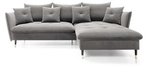 GLAM L alakú kanapé - szürke Oldal: Balos