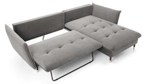 GLAM L alakú kanapé - szürke Oldal: Jobbos