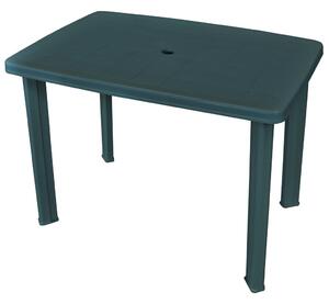 VidaXL zöld műanyag kerti asztal 101 x 68 x 72 cm
