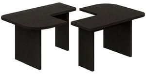 Hanah Home Dohányzóasztal szett Black Iris - Fekete