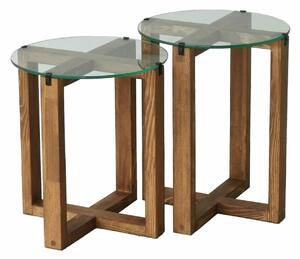 Hanah Home Fészekasztal (2 darabos) Walnut Amalfi - dió