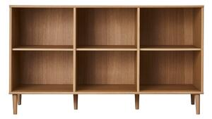 Natúr színű könyvespolc tölgyfa dekorral 133x75 cm Mistral – Hammel Furniture