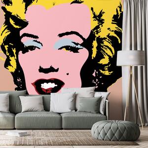 Tapéta pop art Marilyn Monroe barna háttéren