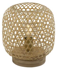 MIRENA bambusz asztali lámpa; 1xE27; átm:23cm - Globo-15367T akció