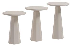 Hanah Home Side Table Set White Lilyum (57 + 52 + 47) - White