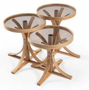 Hanah Home Fészekasztal (3 darabos) Oak Palm 3 - Tölgy