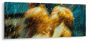 Kép - Csókolózó angyalok (120x50 cm)