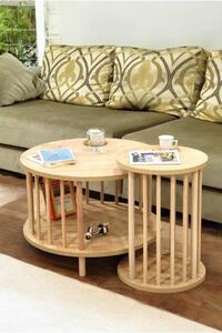 Hanah Home dohányzóasztal szett Sapphire Oak Peka-Set108 - Zafír tölgy