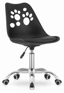 Fekete irodai szék skandináv stílusban PAW Basic