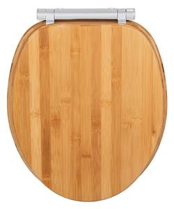 Bambusa fa wc-ülőke könnyű záródással, 35 x 41 cm - Wenko