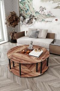 Hanah Home Dohányzóasztal szett Dió Yi Yang4L 70 - Dió