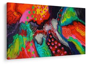 Absztrakt kép - színek (90x60 cm)