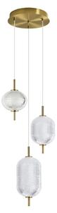 Italux glamour függeszték corado átlátszó arany itxpnd-81438-3-gd