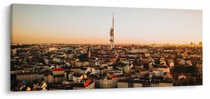 Naplemente Zizkov felett (120x50 cm)