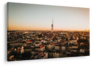 Naplemente Zizkov felett (90x60 cm)