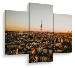 Naplemente Zizkov felett (90x60 cm)