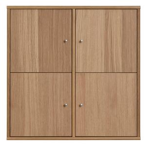 Natúr színű függő könyvespolc tölgyfa dekorral 70x70 cm Mistral – Hammel Furniture