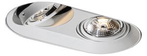 Kerek beépíthető spotlámpa fehér GU10 70 mm 2-fényes - Hubs