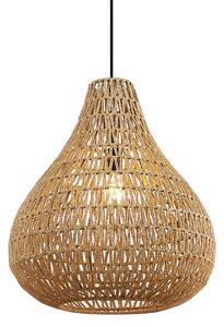 Skandináv függőlámpa barna 45cm - Lina Natural