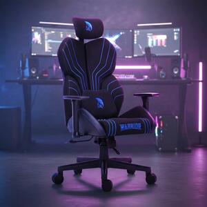 Warrior gamer szövet szék fekete-kék (MC196-3-1)