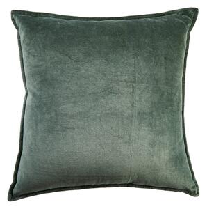COTTON VELVET pamutbársony párna 45 x 45cm, sötétzöld