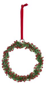 X-MAS koszorú gyöngyökkel Ø 12 cm