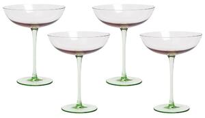 Négydarabos martinis pohárszett DIOPSIDE 250 ml Rózsaszín