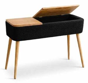 Hanah Home Sideboard Black Sole - fekete