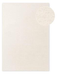Krémszínű kézi szövésű gyapjú szőnyeg 140x200 cm Puristic Knots – Elle Decoration