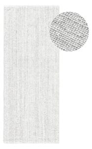 Világosszürke kétoldalas-kézi szövésű juta futószőnyeg 80x200 cm Bouclé Jaipur – Hanse Home