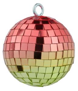 HANG ON akasztható disco gömb 8 cm, pink-arany