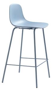 Világoskék műanyag bárszék (ülésmagasság 67,5 cm) Whitby – Unique Furniture