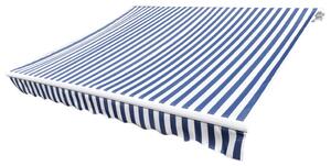 VidaXL kék/fehér vászon napellenző tető 6 x 3 m (a váz nem tartozék)