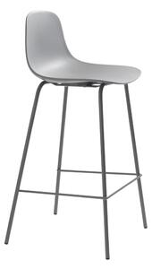 Szürke műanyag bárszék (ülésmagasság 67,5 cm) Whitby – Unique Furniture