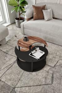 Hanah Home Dohányzóasztal szett Diófa Yi Yang2L 70 - Diófa