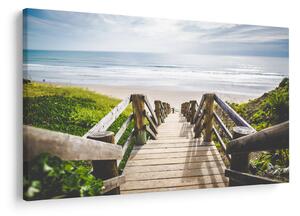 Kép - Bejárat a strandra (90x60 cm)