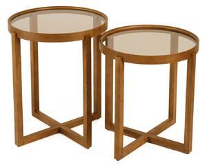 Hanah Home Nesting asztal (2 darab) Walnut Nil 2 - diófa szín:Walnut