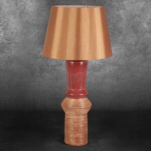 Elda asztali lámpa Piros/világosbarna 35x35x75 cm