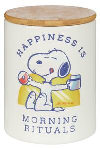 PEANUTS tároló doboz 16 cm, 'Happiness is morning rituals'
