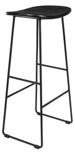 Fekete teakfa bárszék (ülésmagasság 76 cm) Tangle – White Label