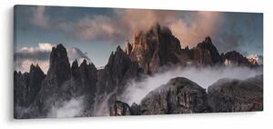 Kép - A ködben rejtett olasz dolomitok (120x50 cm)