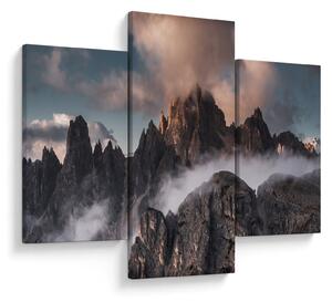 Kép - A ködben rejtett olasz dolomitok (90x60 cm)