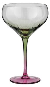 DIVINE koktél pohár 380ml, zöld/pink
