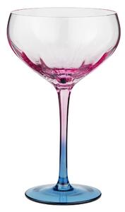 DIVINE koktél pohár 380ml, pink/kék