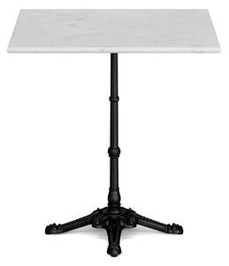 Blumfeldt Patras, bisztró asztal, márvány asztallap, 60 x 60 cm, öntöttvas lábazat
